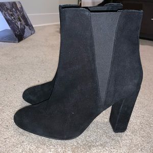 Steve Madden Black Suede Booties